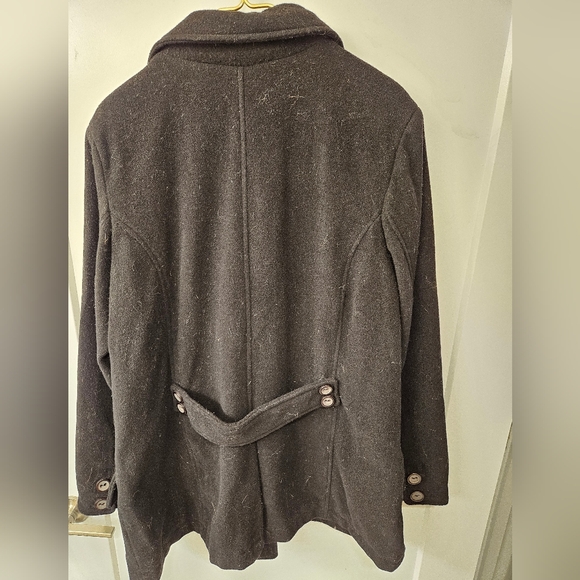 NWT - Old Navy Wool Blend Black Peacoat - Size XXL - Picture 10 of 10